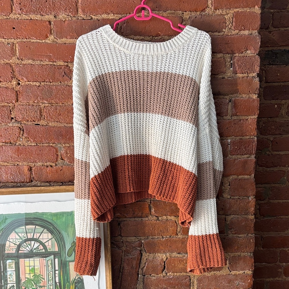 Moon & Madison Striped Knit Sweater